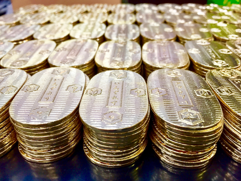 イングレスのオリジナル小判。Japanese Ingress Custom Coins。イベントコイン。陣取りゲーム。ゲームコイン。ミッションデイ
